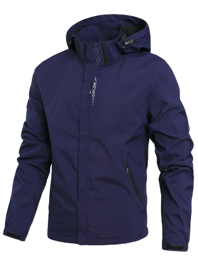 Veste Imperméable Légère à Capuche pour Hommes