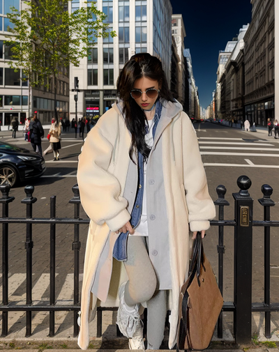 Aria - Veste pour temps froid avec capuche Sherpa