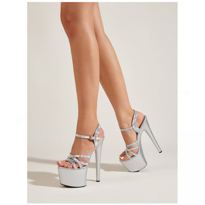 Luella - Sandales orthopédiques Uneven Buckle Strap Stiletto