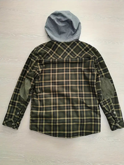 Orobong | Manteau Fleece à Carreaux pour Hommes