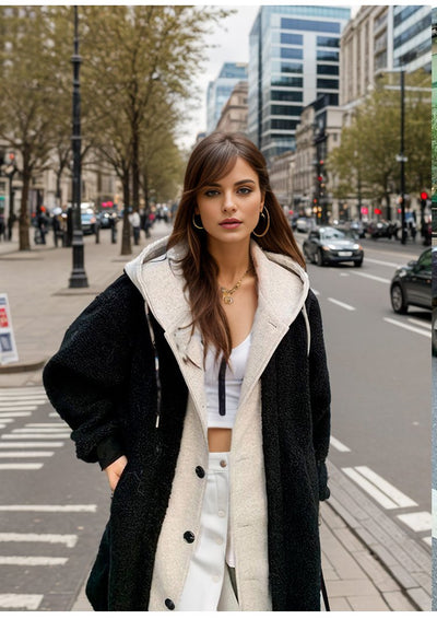 Aria - Veste pour temps froid avec capuche Sherpa