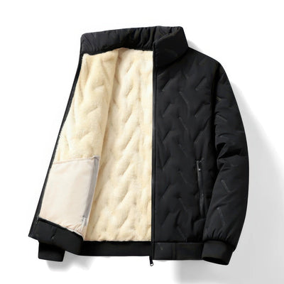 Zayden - Manteau d'hiver en laine d'agneau pour homme