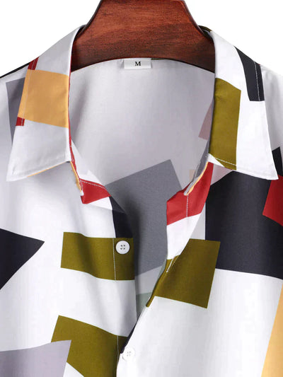 MATT | Chemise boutonnée géométrique