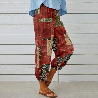 Zenobia | Pantalon large imprimé Millésimé pour femmes