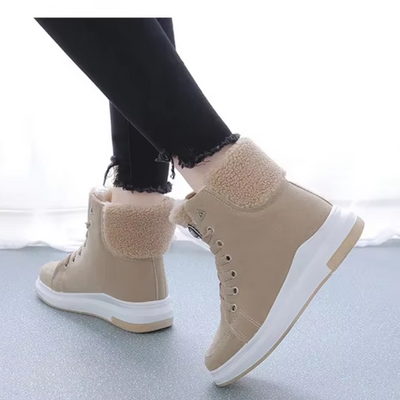 Amber - Chaussures d'hiver hautes et douces à lacets Femme