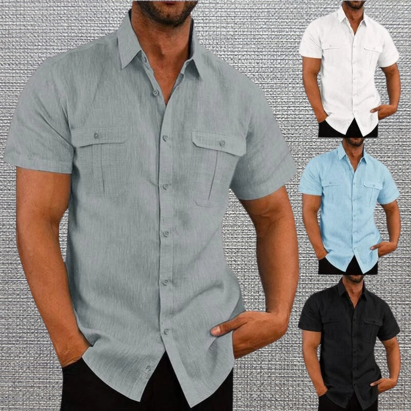 Lenoir™ | Chemise courte à deux poches