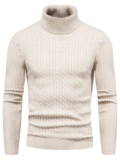 Dalton - Pull à col roulé tricoté pour homme