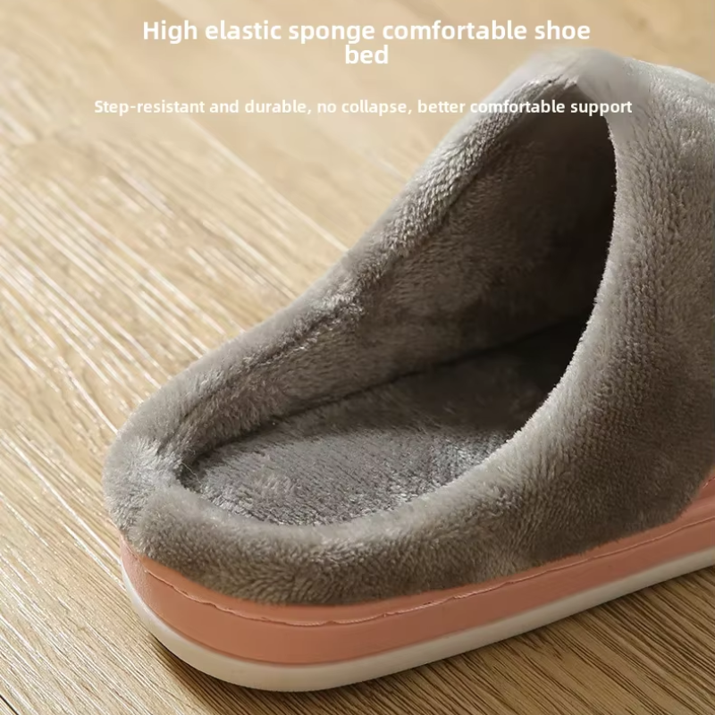 Tessa - Chaussons pour Femme à Bout Rond et Fourrure Antidérapante