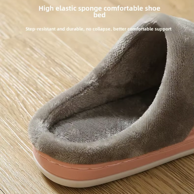 Tessa - Chaussons pour Femme à Bout Rond et Fourrure Antidérapante