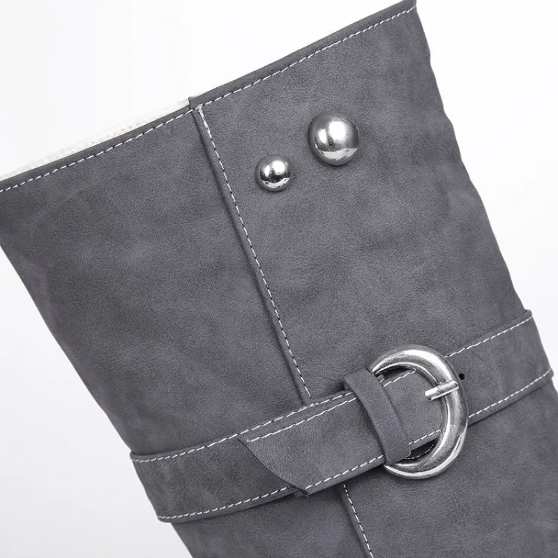 Eva - Bottes hautes avec orteil rond