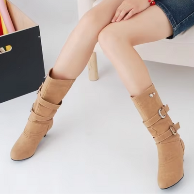 Eva - Bottes hautes avec orteil rond