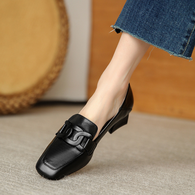 Linda - Mule orthopédique en cuir - Confortable et élégante