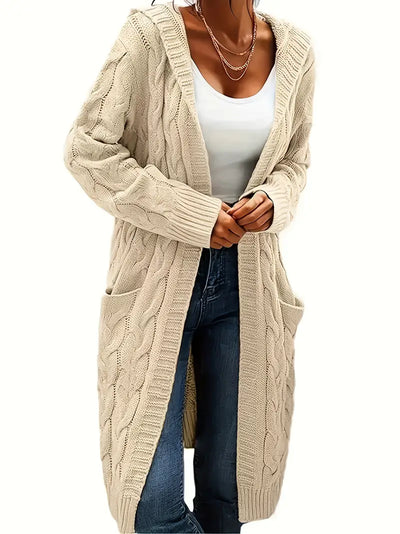 Elle - Cardigan doublé en maille torsadée