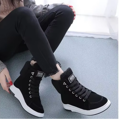 Amber - Chaussures d'hiver hautes et douces à lacets Femme