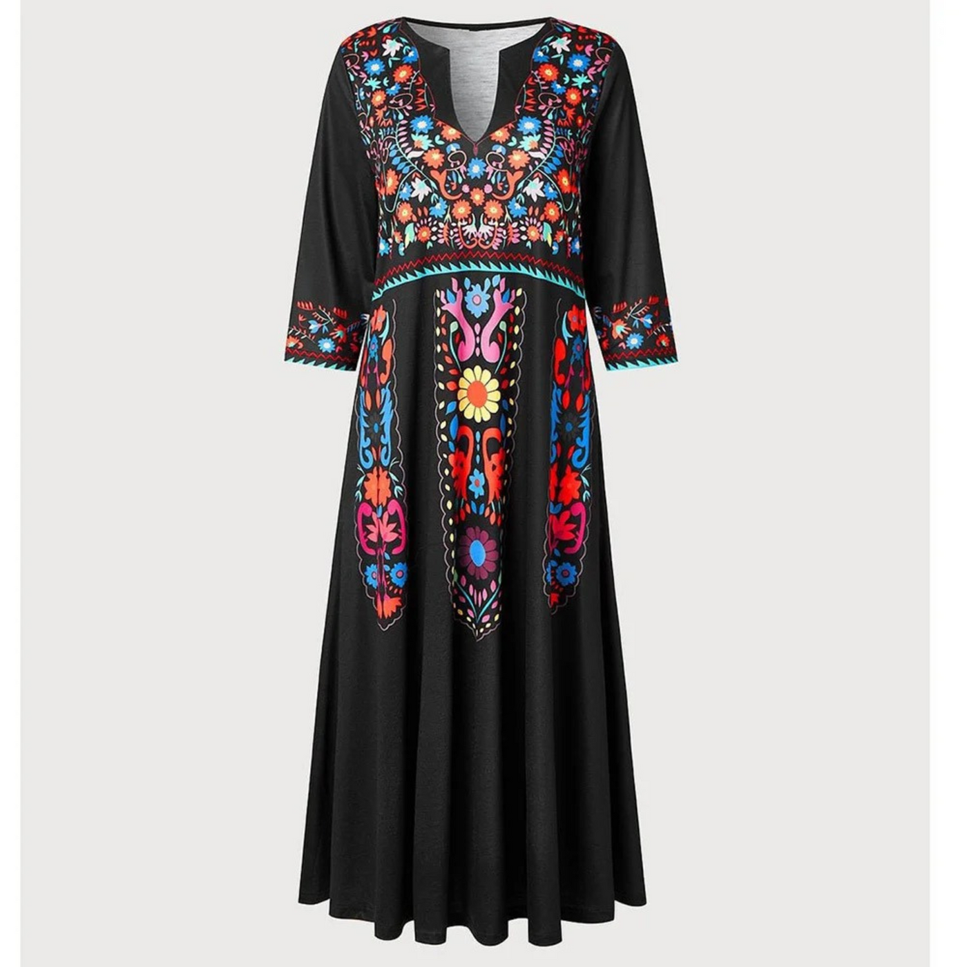 Mckenna - Robe estivale à imprimé floral et col en V