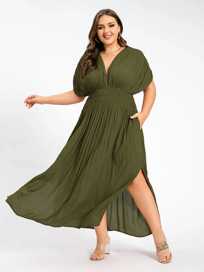 ANETTE | Robe longue à col en V