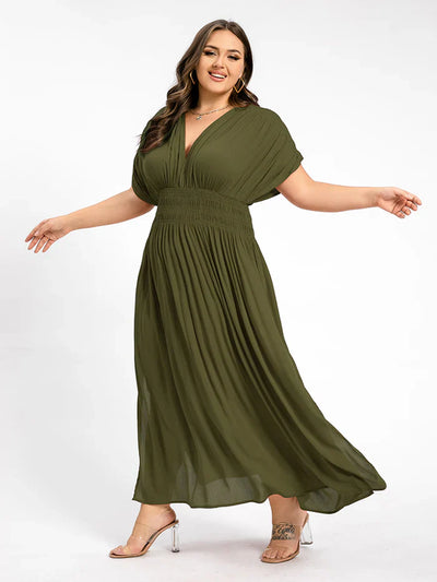 ANETTE | Robe longue à col en V