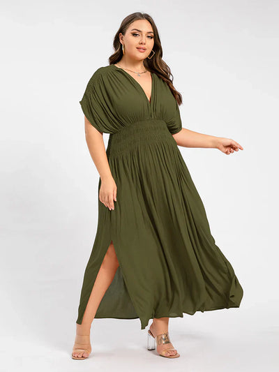 ANETTE | Robe longue à col en V