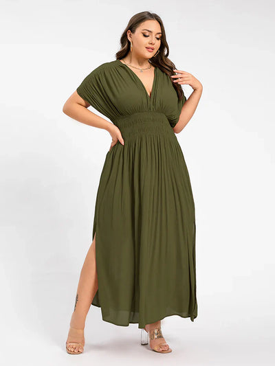 ANETTE | Robe longue à col en V