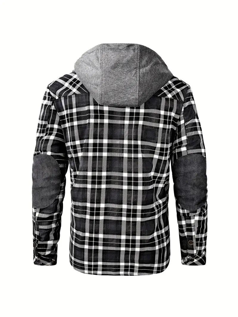 Orobong | Manteau Fleece à Carreaux pour Hommes