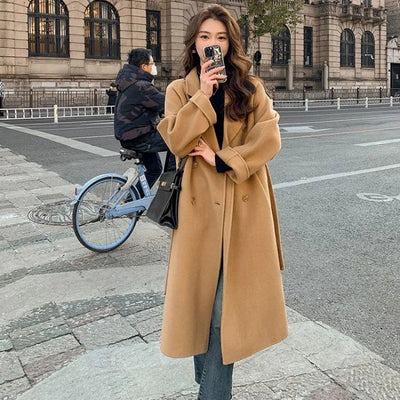 Alison - Manteau d'hiver en laine lâche
