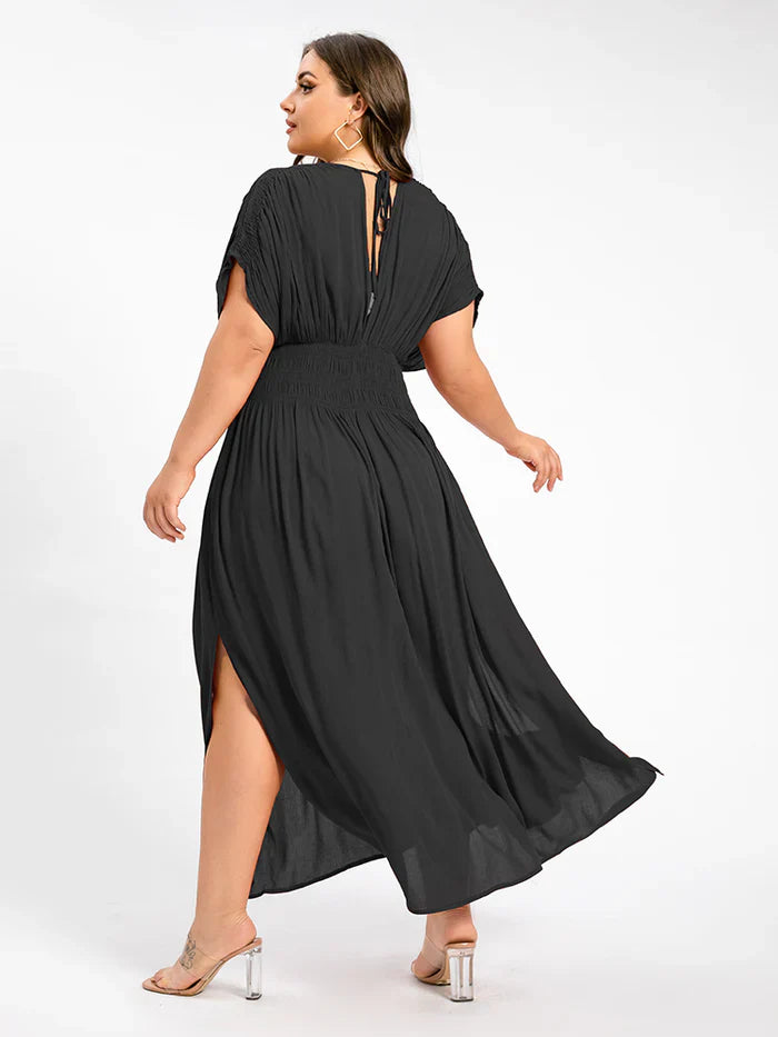 ANETTE | Robe longue à col en V