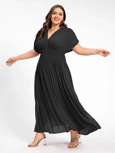 ANETTE | Robe longue à col en V