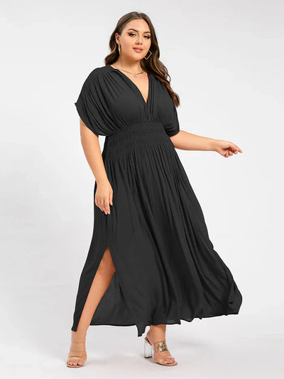 ANETTE | Robe longue à col en V