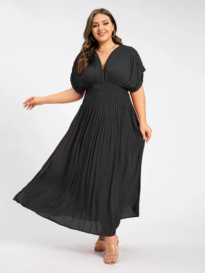 ANETTE | Robe longue à col en V