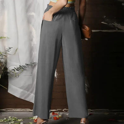 Vionette | Pantalon Taille Haute et Jambes Larges pour Femme