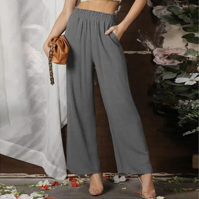 Vionette | Pantalon Taille Haute et Jambes Larges pour Femme