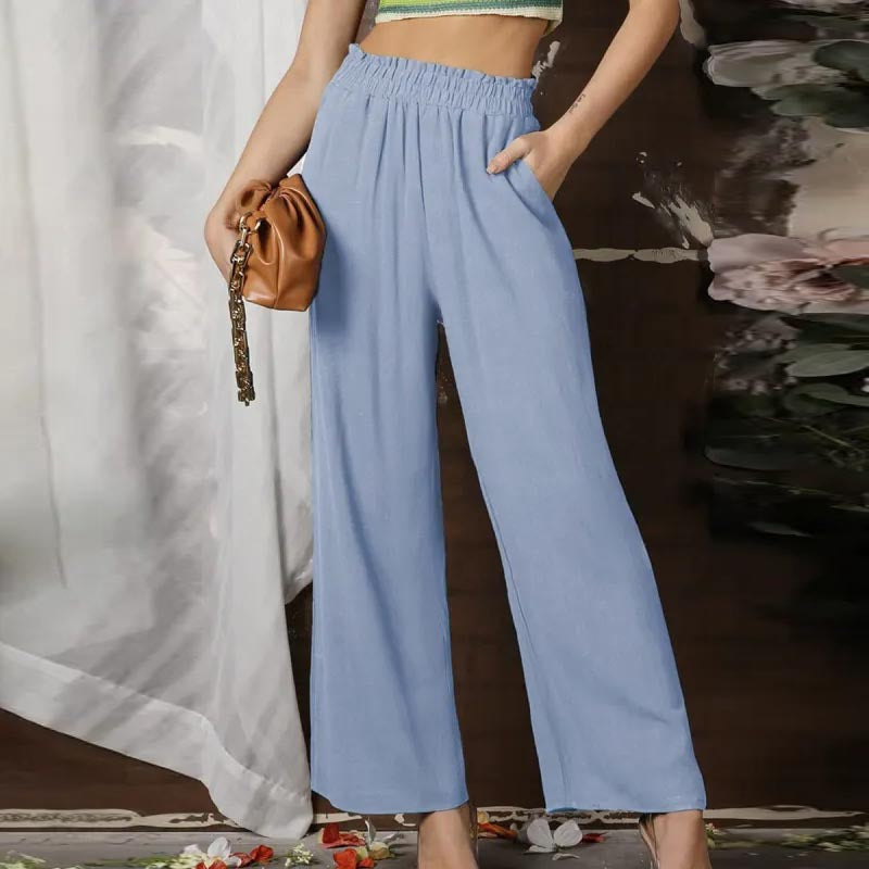 Vionette | Pantalon Taille Haute et Jambes Larges pour Femme