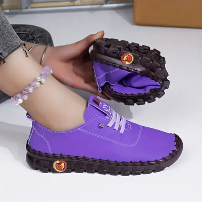 LARA | SNEAKERS DÉCONTRACTÉES SOLIDES POUR FEMME