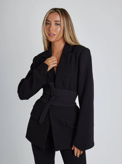 Kseniya | Blazer élégant avec ceinture pour femmes