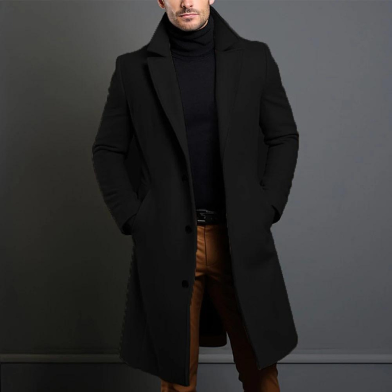 Mason - Trench-coat long et décontracté pour hommes