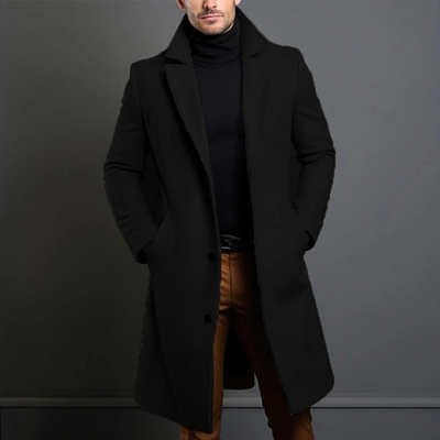 Mason - Trench-coat long et décontracté pour hommes
