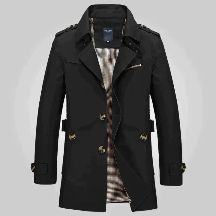 Jyoti | Trench-coat Élégant et Classique pour Hommes