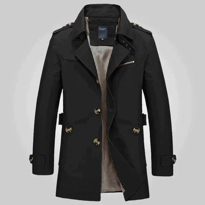 Jyoti | Trench-coat Élégant et Classique pour Hommes