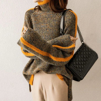 Lucie - Un pull à col roulé stylé