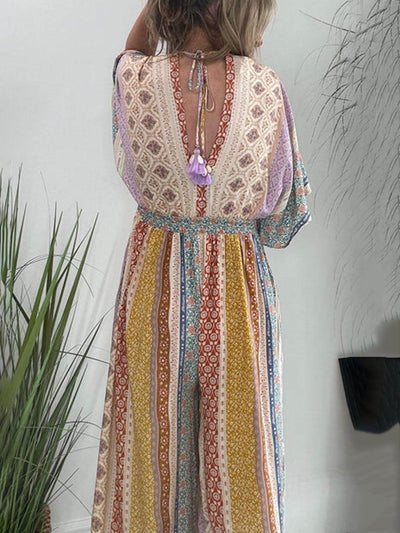 Giuseppina | Summer Printed Wide-Leg Jumpsuit for Women