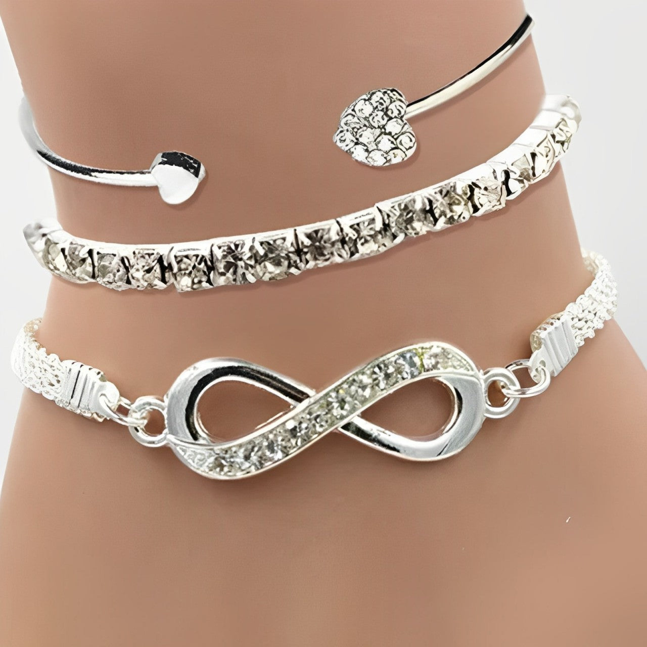 Vintage Kristal - ensemble de bracelets