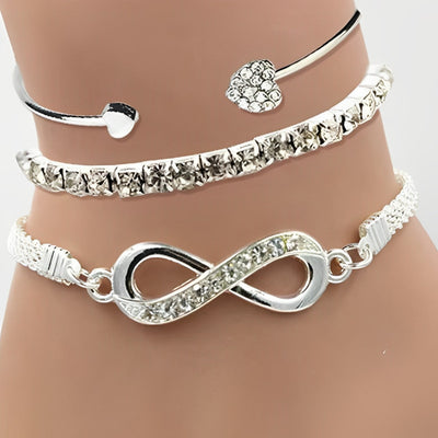 Vintage Kristal - ensemble de bracelets