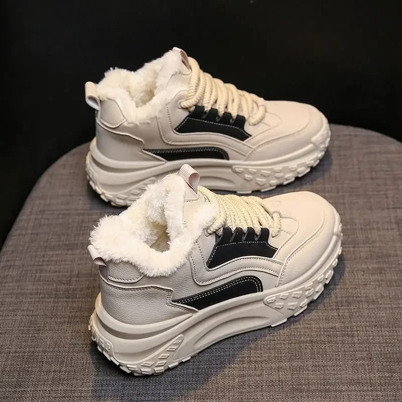 Elise - Chaussures d'hiver coupe-vent pour femmes à bout rond