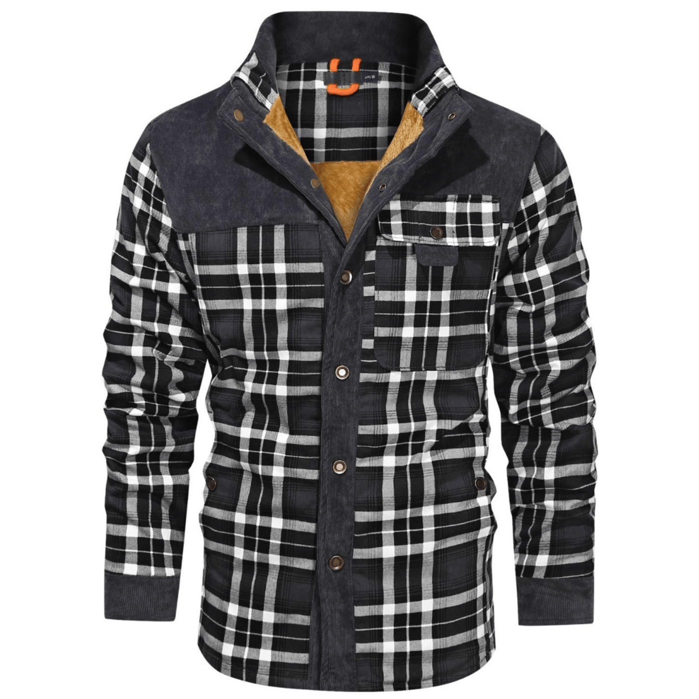 Joel - Veste chaude en flanelle rayée