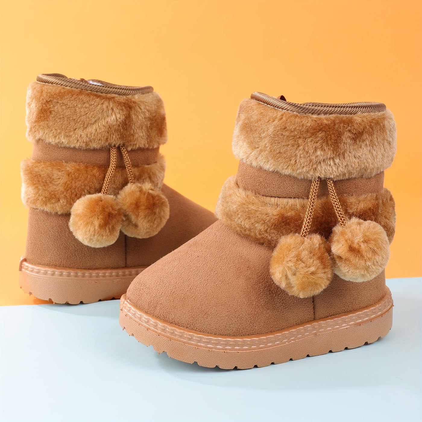 Chloe - Bottes douillettes en polaire anti-dérapantes pour filles dans la neige
