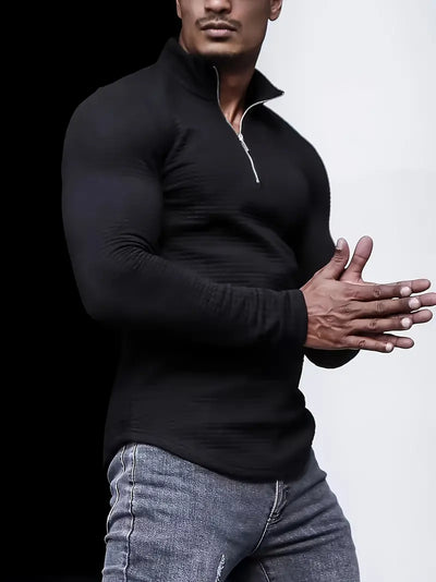 Major - Pull sportif en tricot de couleur unie pour hommes