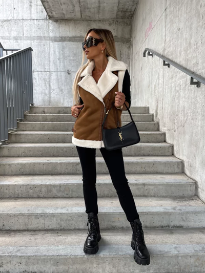 Alaina - Veste en laine sans manches