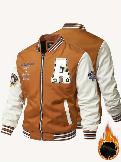 Veste Homme à Imprimé avec Col Montant pour Extérieur