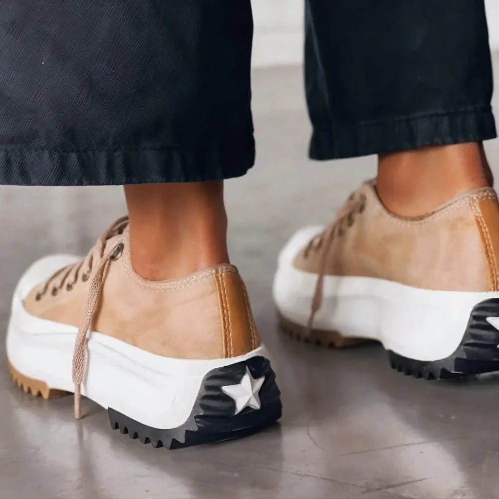 CARLA | Baskets orthopédiques à plateforme en cuir