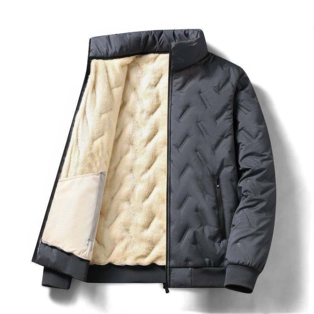 Zayden - Manteau d'hiver en laine d'agneau pour homme